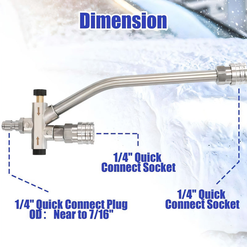 Enhance Your Car Washing Experience - Foam Cannon Dual Connector Accessory