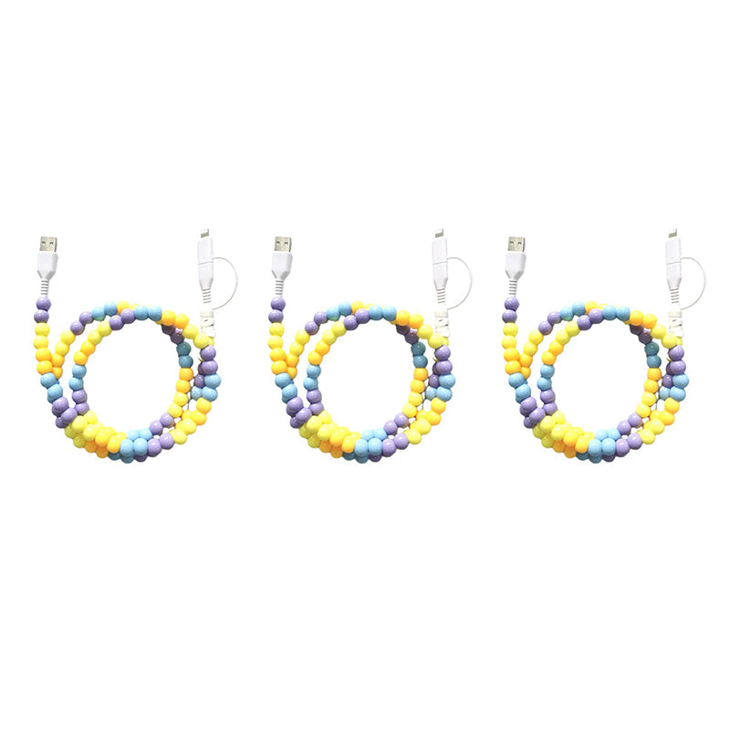 Creative Beaded 2-in-1 Data Cable