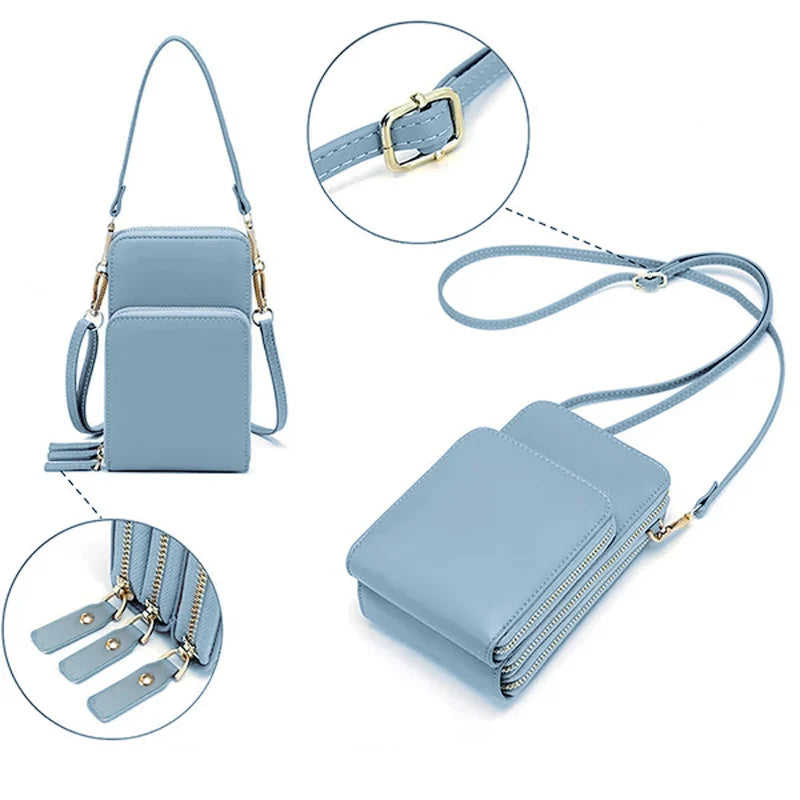 Liten Crossbody-veske i skinn