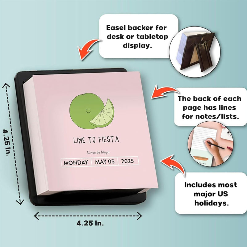 2025 Daily Punny Desk Calendar