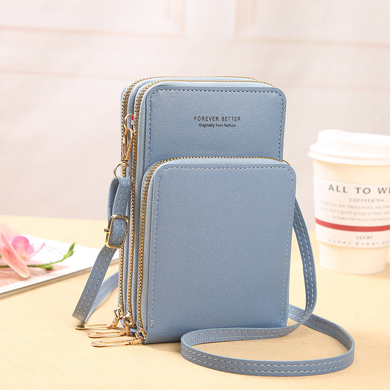 Liten Crossbody-veske i skinn