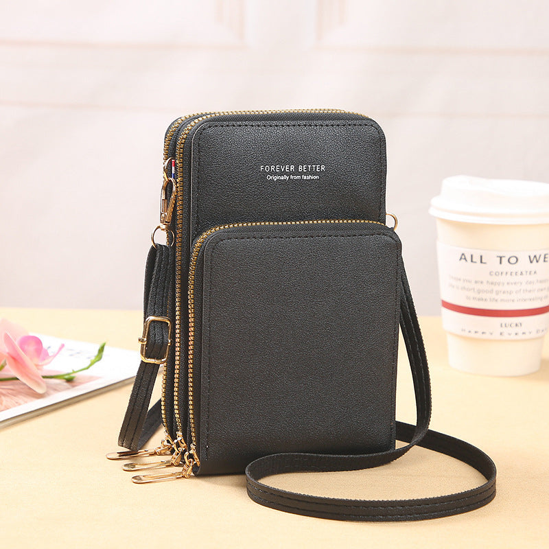 Liten Crossbody-veske i skinn