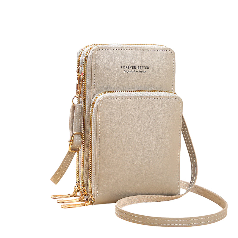 Liten Crossbody-veske i skinn