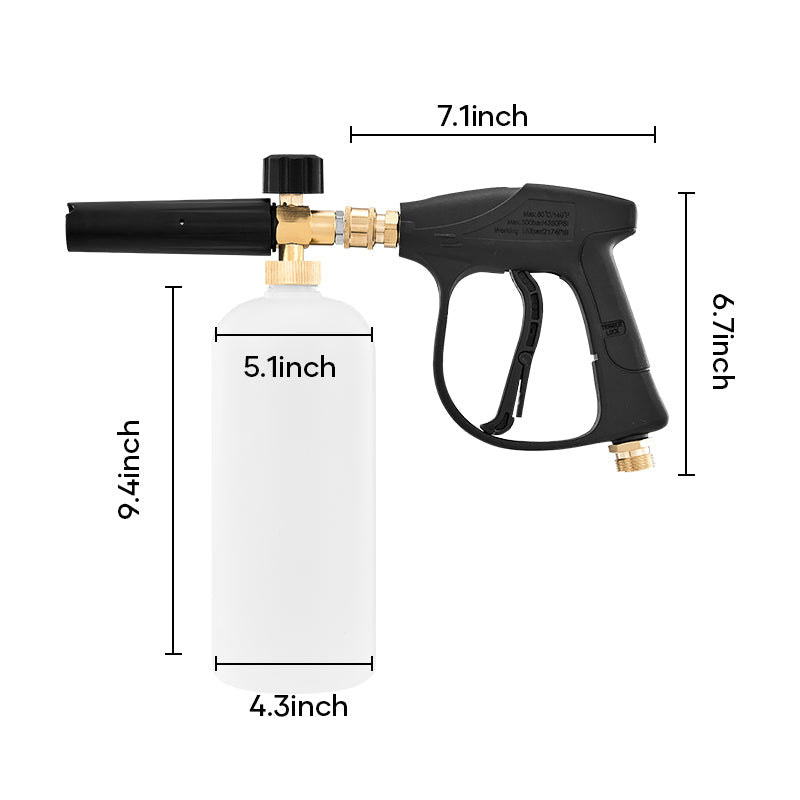 Enhance Your Car Washing Experience - Foam Cannon Dual Connector Accessory