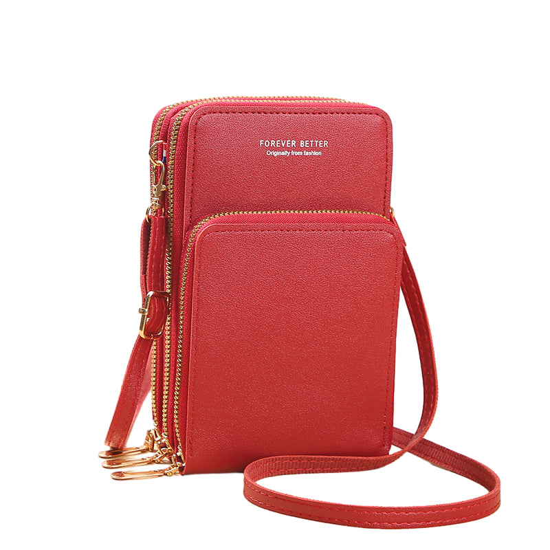 Liten Crossbody-veske i skinn