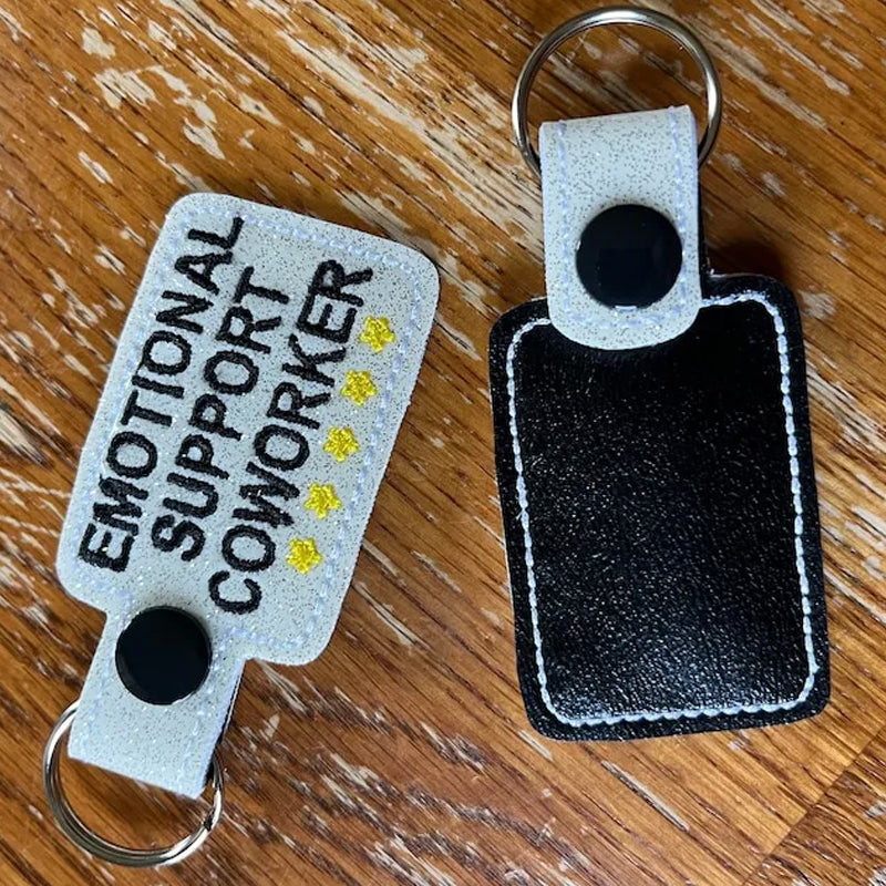 Emotional Support Coworker Keychain