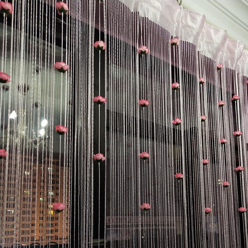 Rose Thread Door Curtain