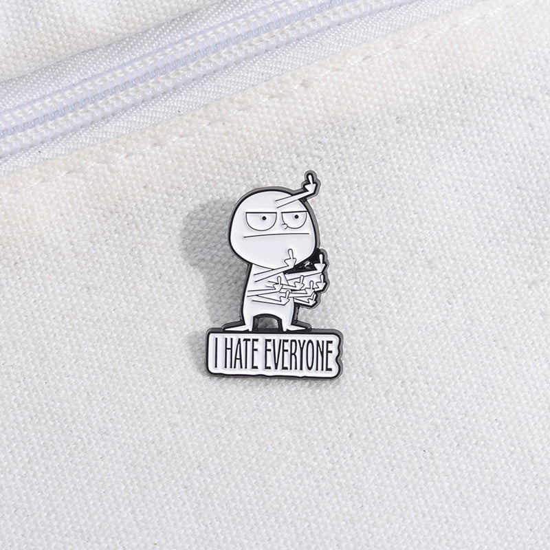 Funny Middle Finger Brooch