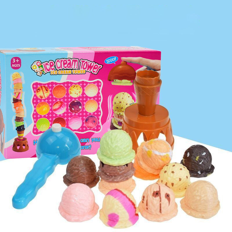 Ice Cream Toy Stacking Tower Set