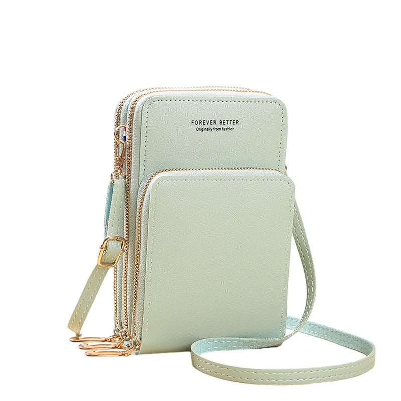 Liten Crossbody-veske i skinn