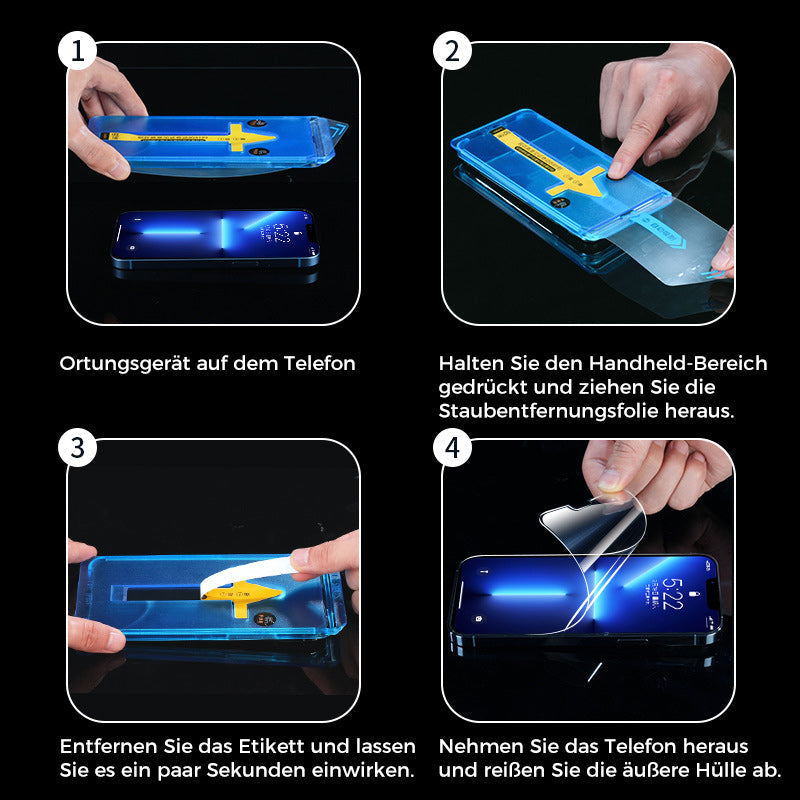 Invisible Artifact Displayschutzfolie – staubfrei und ohne Blasen