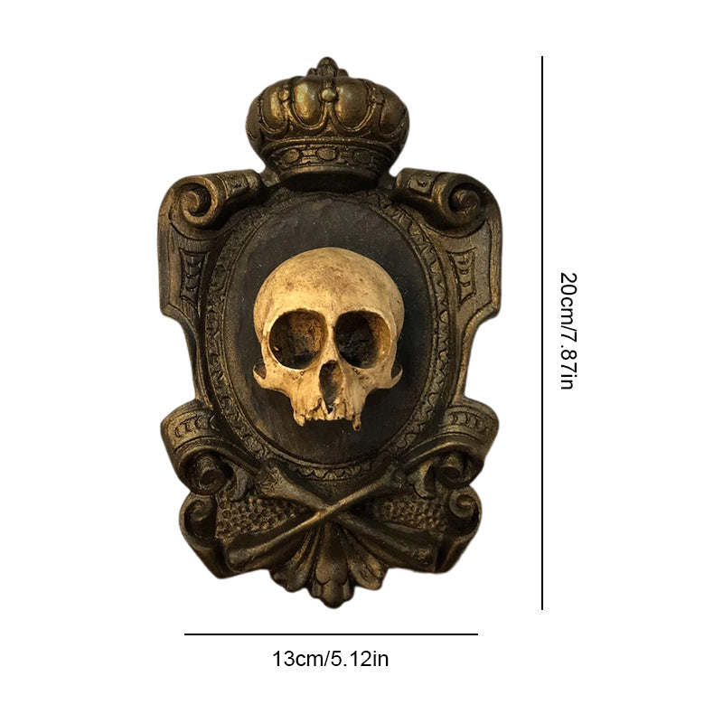 Hanging Skull Plaque