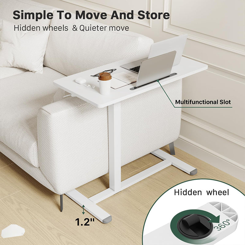 Pneumatic Lift Table With Wheels That Can Be Hidden