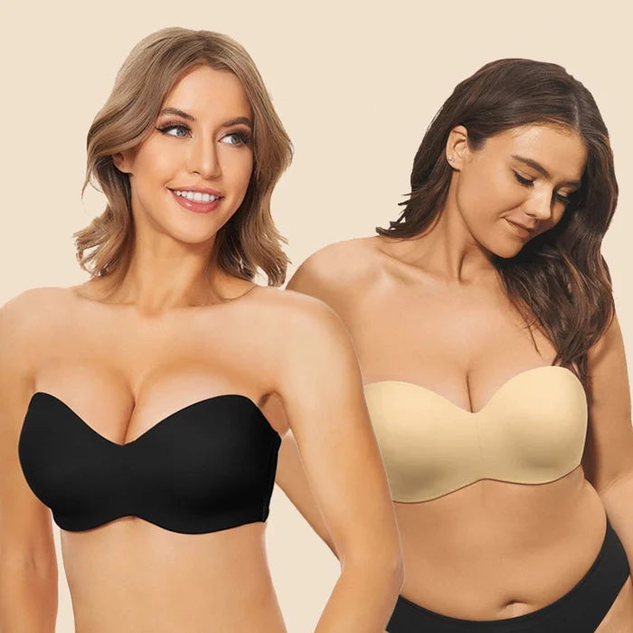 Full Support Non-Slip Convertible Bandeau Bra