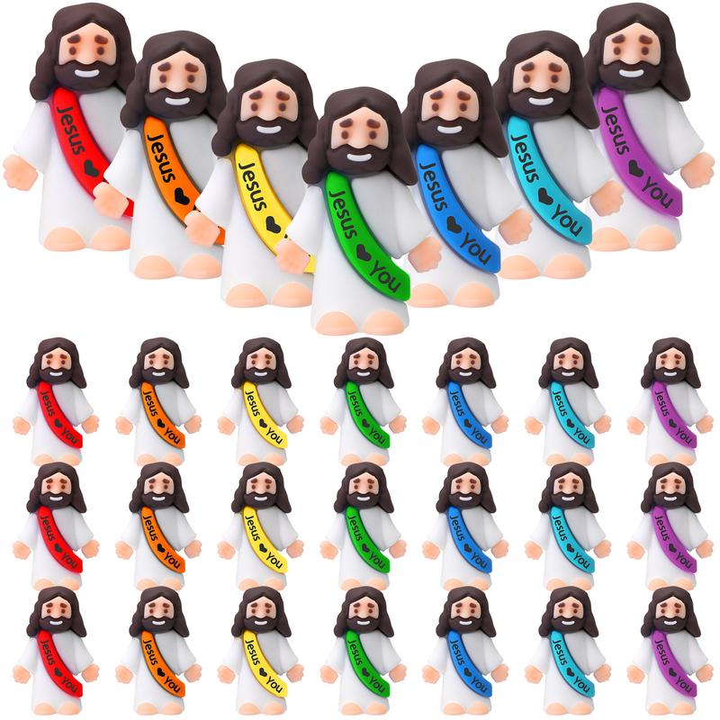 Mini Jesus Figurines With Jesus love You Slogan