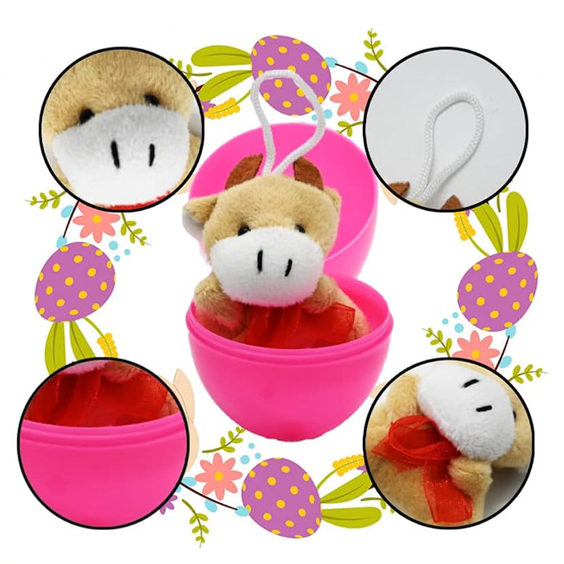 Plush Animal Toy-Filled Easter Eggs