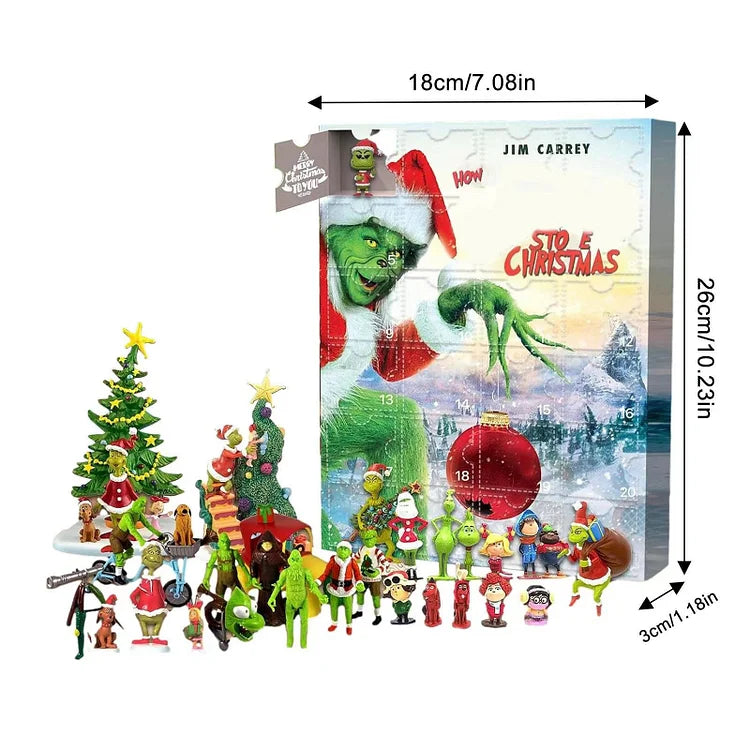 Green monster Christmas calendar