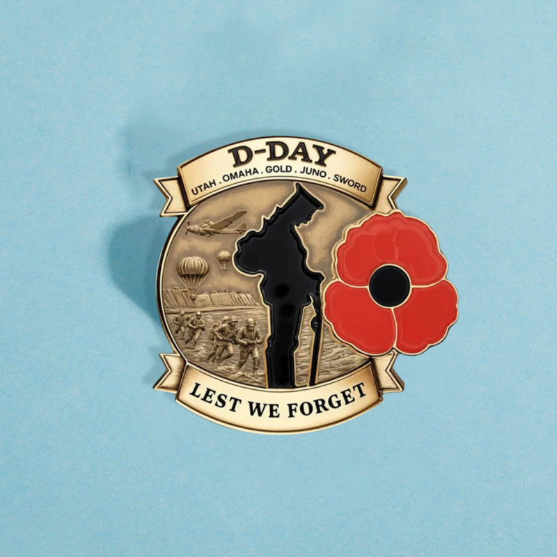 D-DAY 80th Anniversary Commemorative Badge