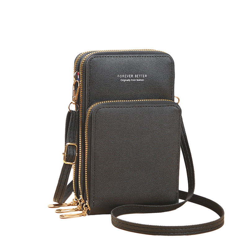 Liten Crossbody-veske i skinn