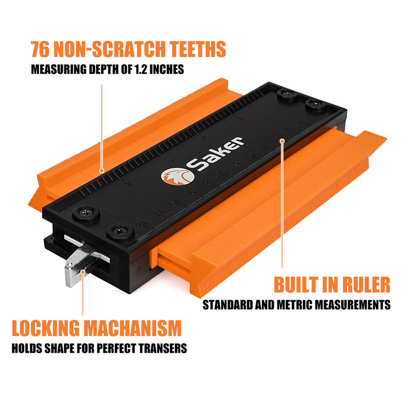 Contour Gauge Profile Tool -Precisely Copy Irregular Shape