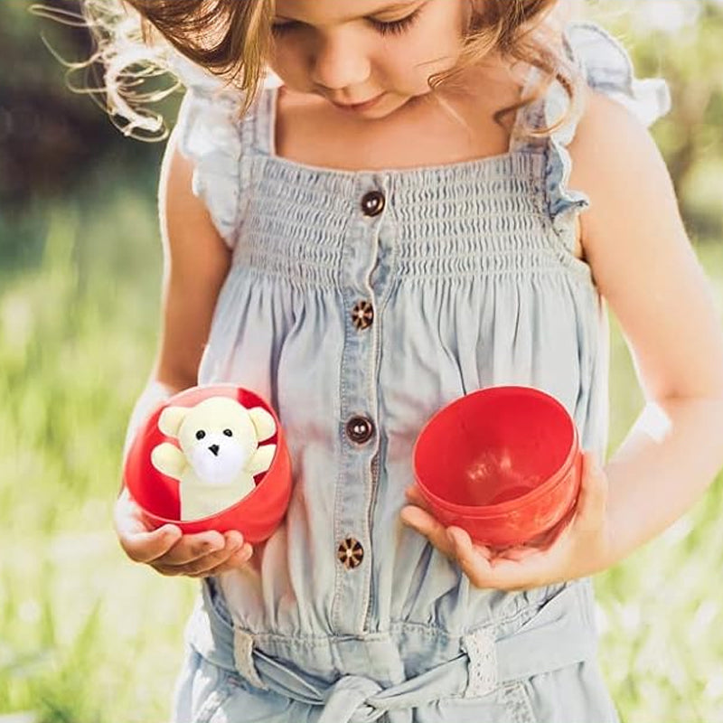 Plush Animal Toy-Filled Easter Eggs