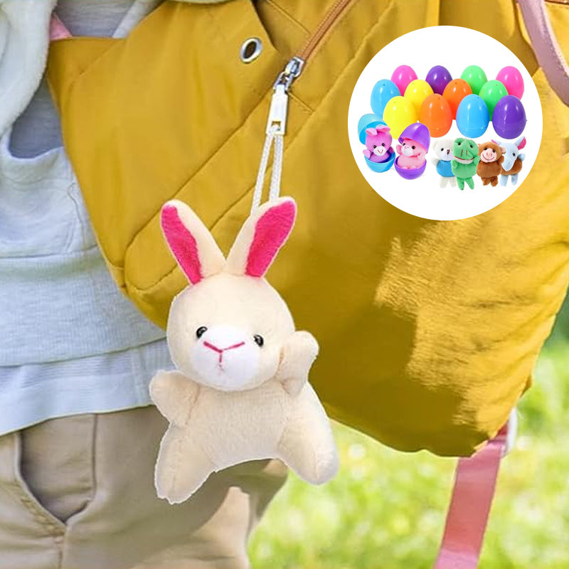 Plush Animal Toy-Filled Easter Eggs