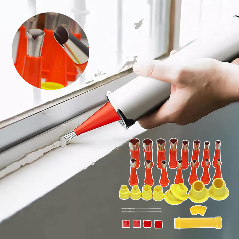 V-shaped Nozzle Design Easy Caulking Finisher Set