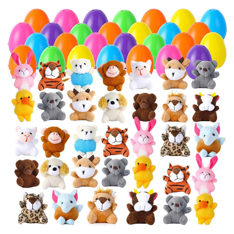 Plush Animal Toy-Filled Easter Eggs