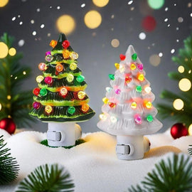 Ceramic Christmas Tree Night Light