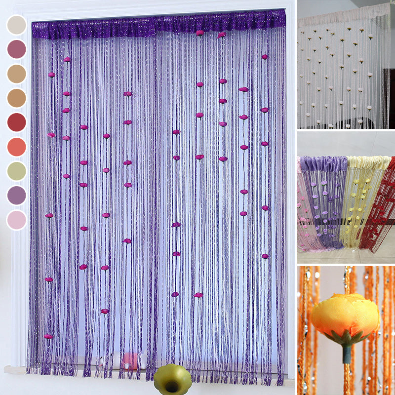 Rose Thread Door Curtain