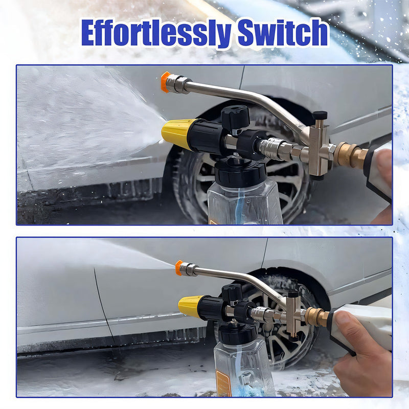 Enhance Your Car Washing Experience - Foam Cannon Dual Connector Accessory