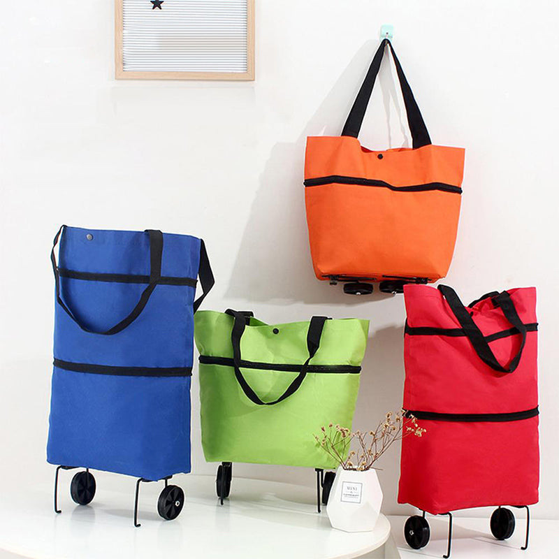 Foldable Shopping Trolley Tote Bag