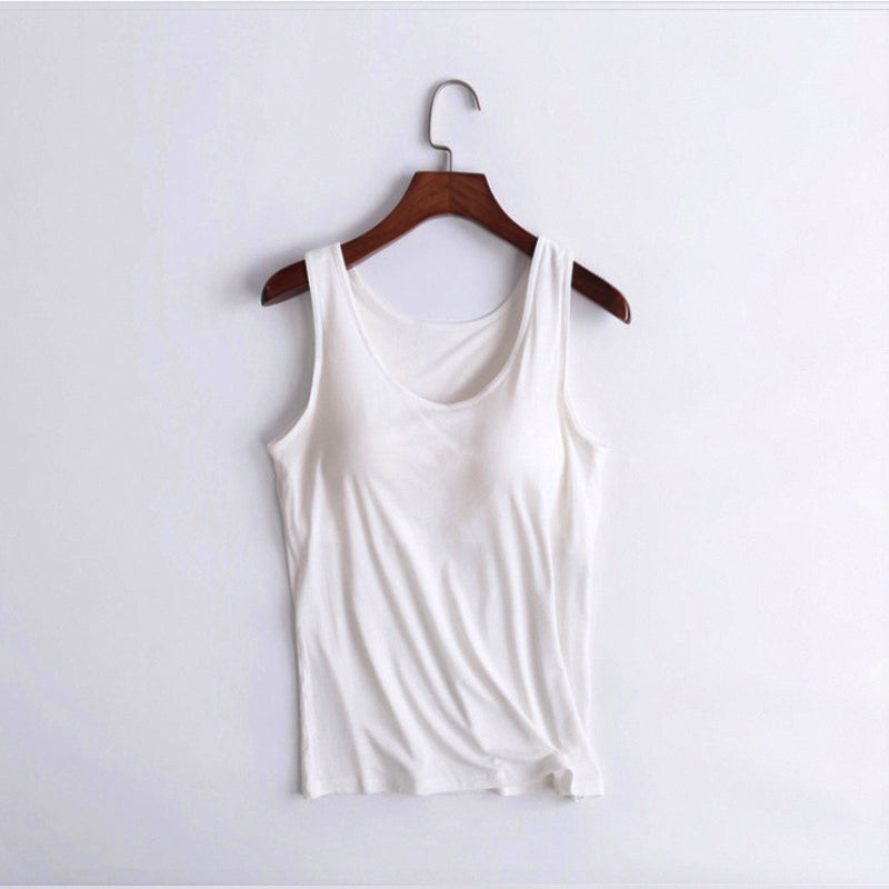 Women Built-In Bra Casual Tank