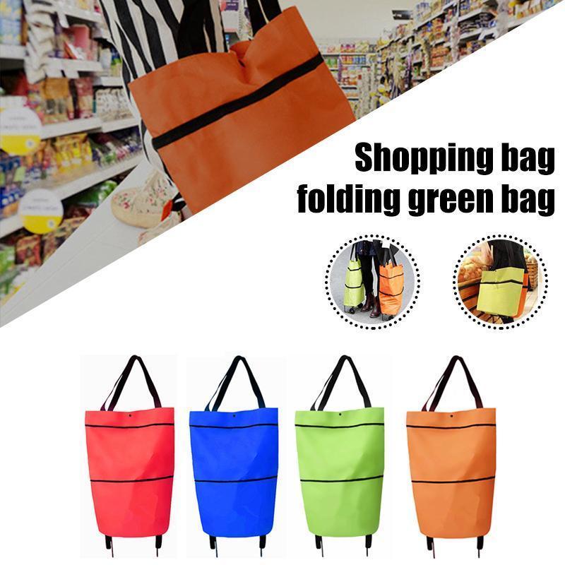 Foldable Shopping Trolley Tote Bag