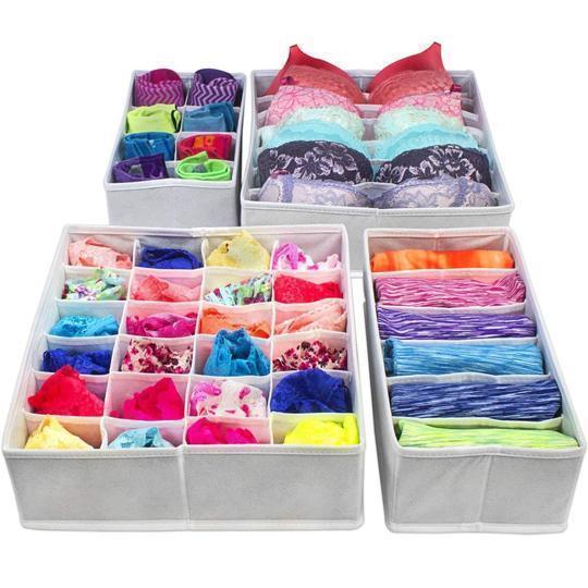 Foldable Closet Underwear Organizer(4 pics/1 Set)